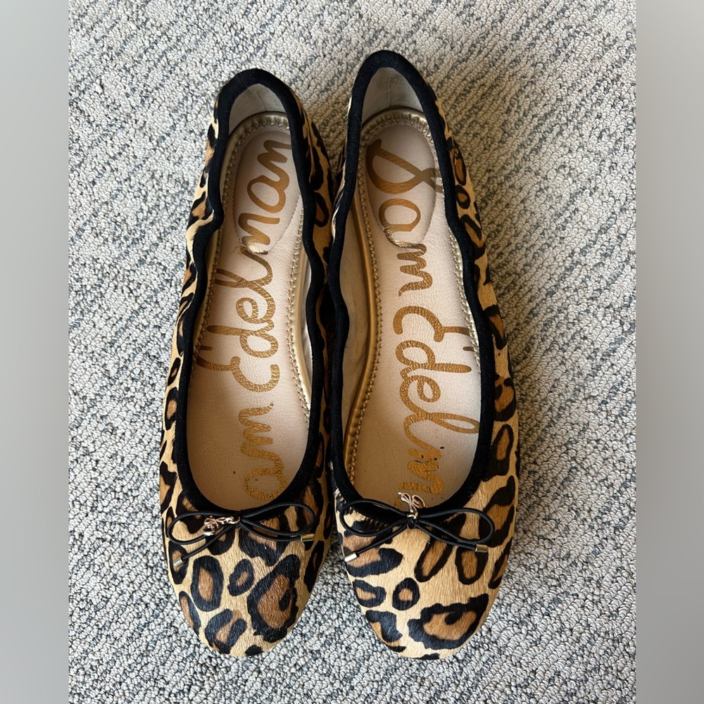Sam Edelman ballet flats with genuine fur